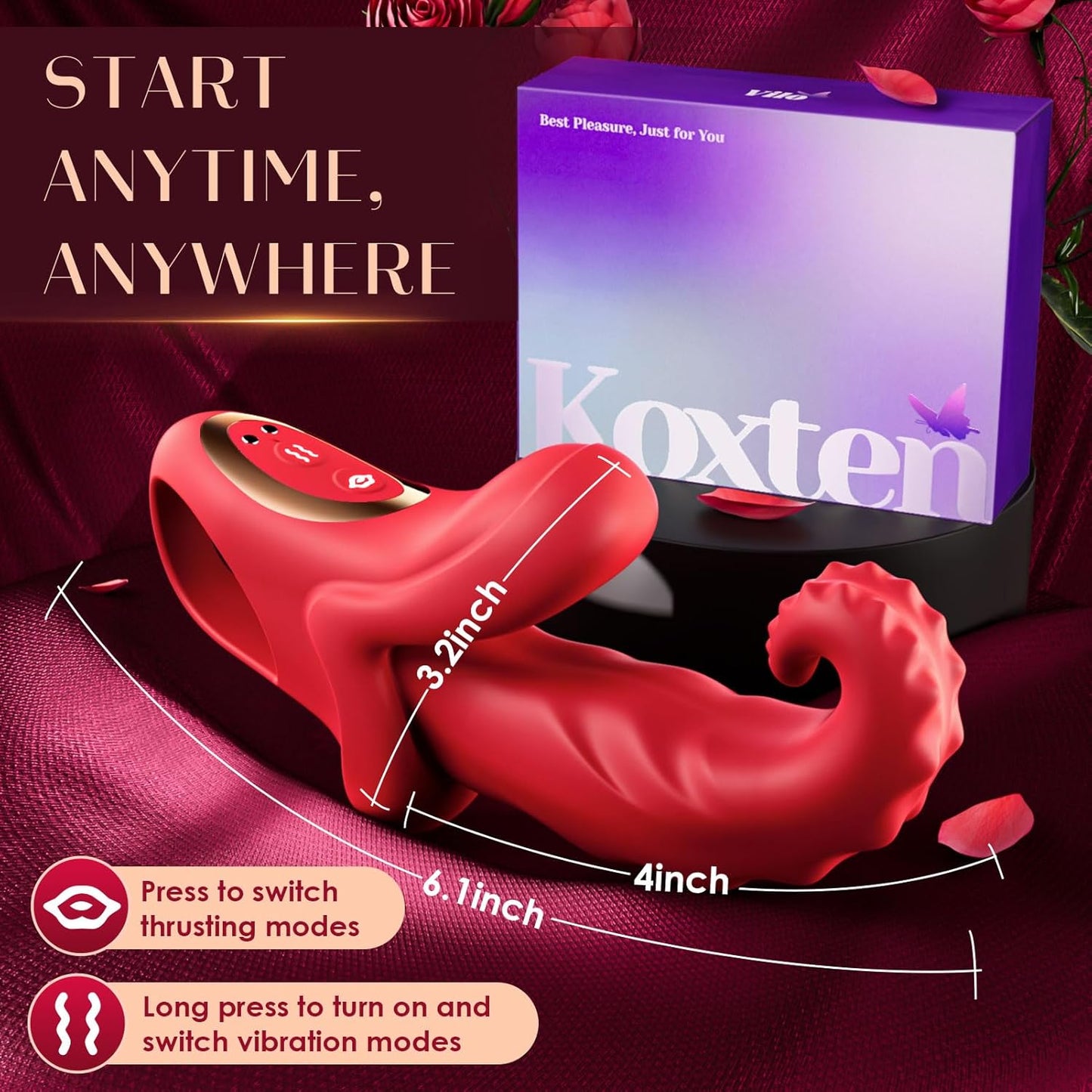 Vibromasseur lingual 4-en-1 RoseLick