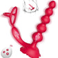 RoseLock 3-in-1 Anal Vibrator with Dual Ring & Remote