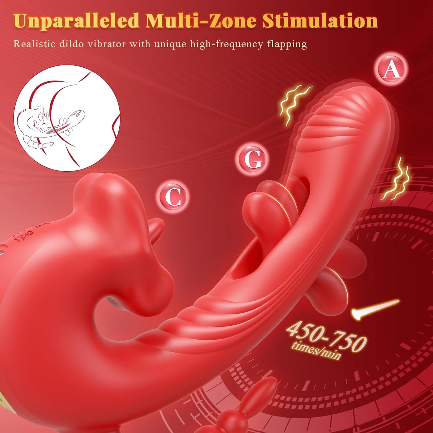 Vibrador aleteador clitoriano multimodo RoseLuxe