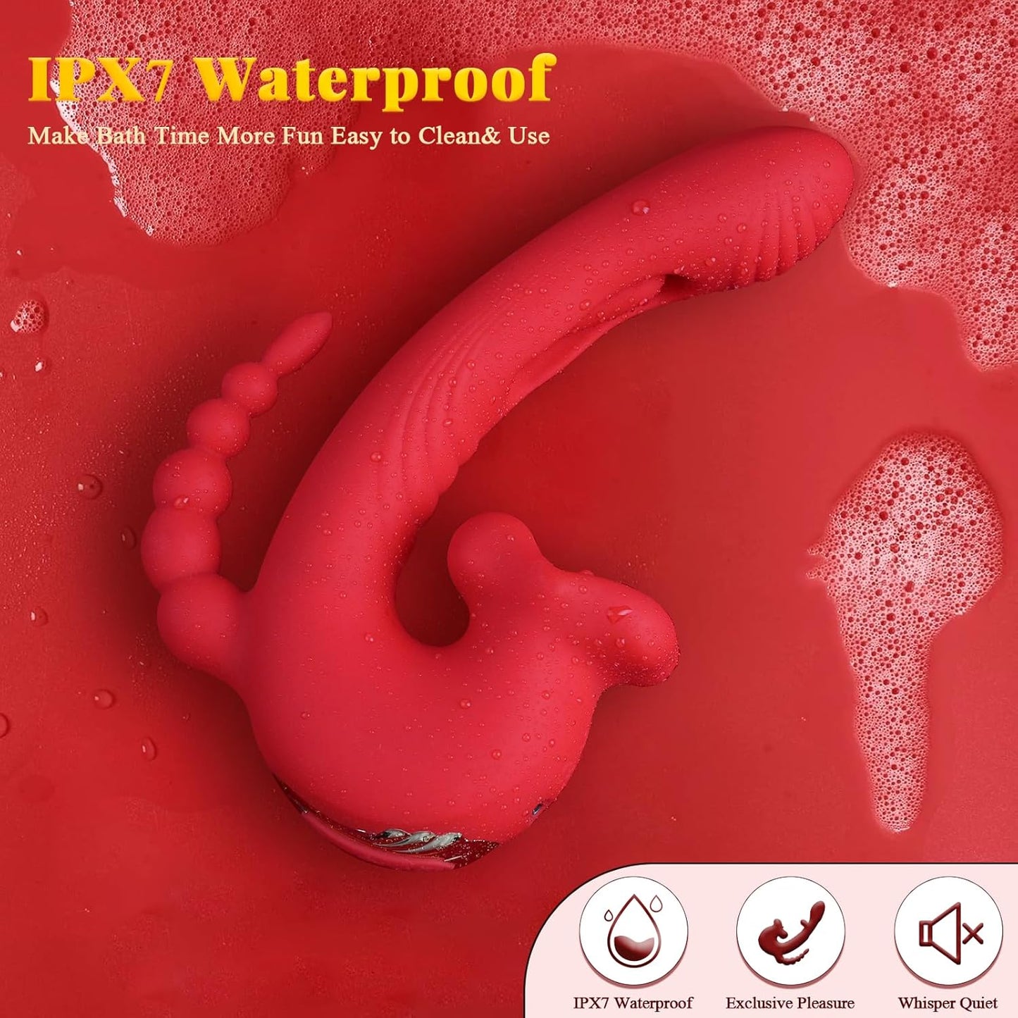 Vibrador aleteador clitoriano multimodo RoseLuxe