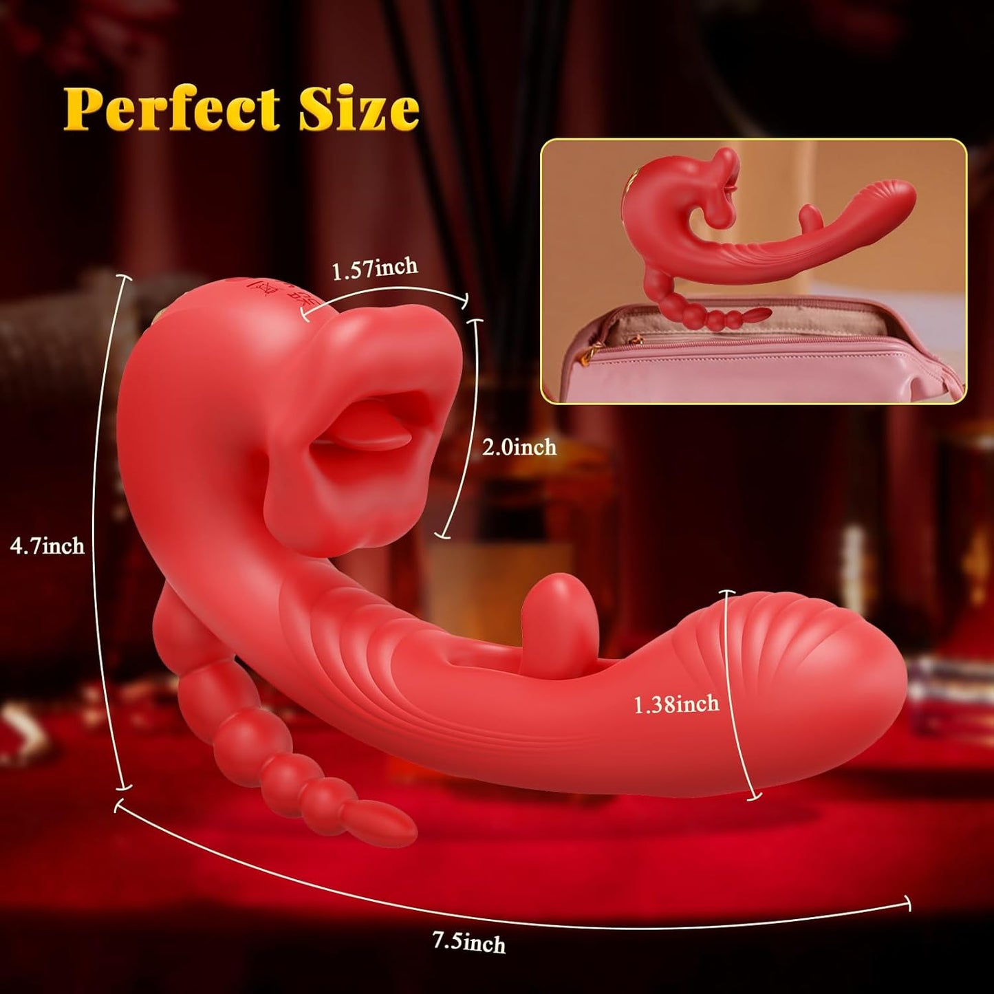 Vibrador aleteador clitoriano multimodo RoseLuxe