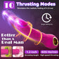 RoséMotion Vibrador Dildo de Empuje de 9 pulgadas para Punto G