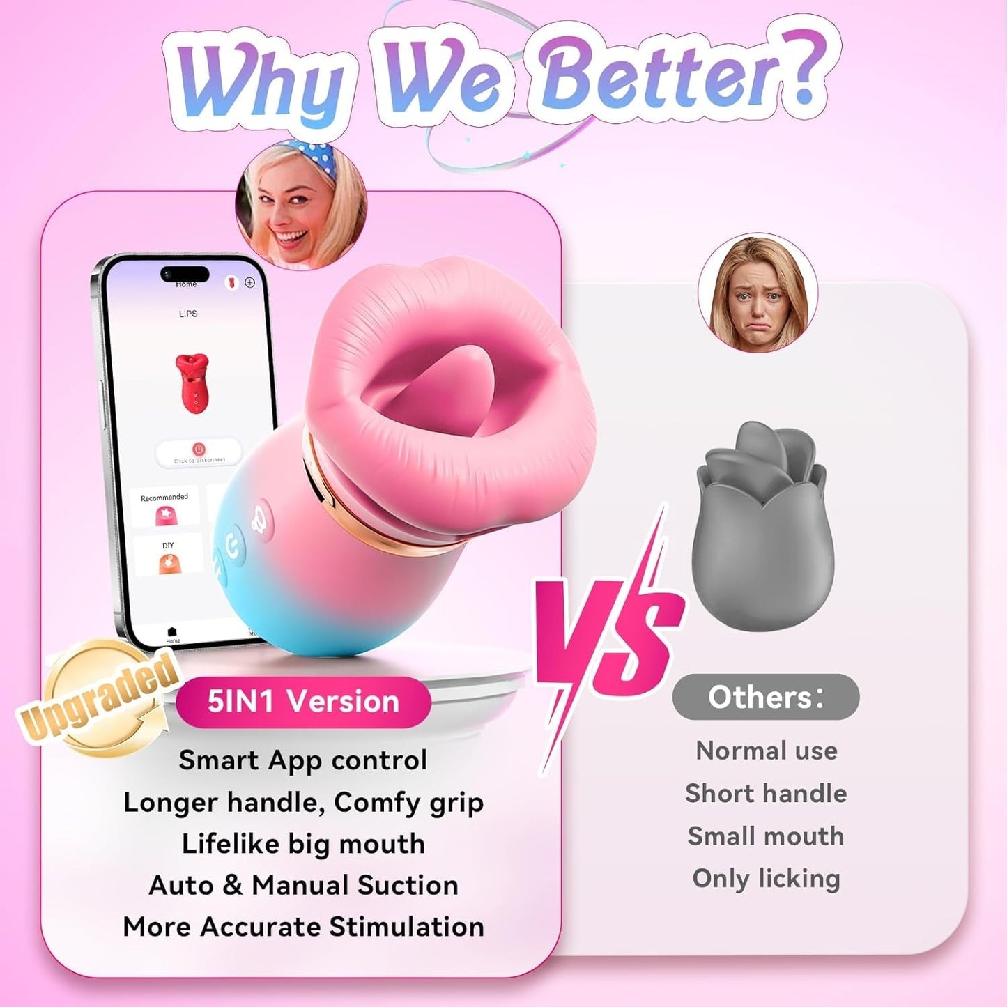 RoseNova App-Control AI Suction Vibrator