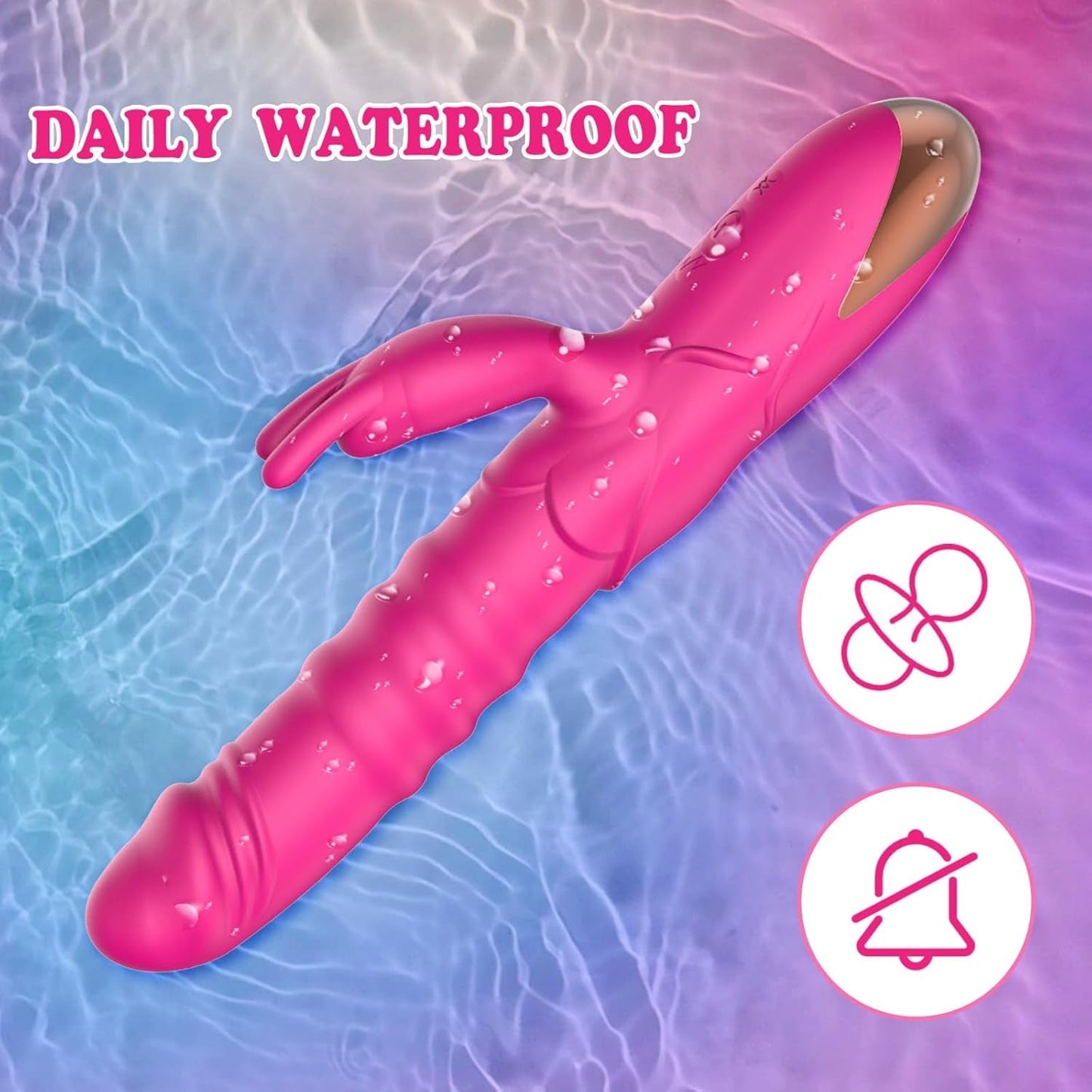 Vibrador RoseRider con empuje Rabbit