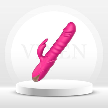 Vibrador RoseRider con empuje Rabbit