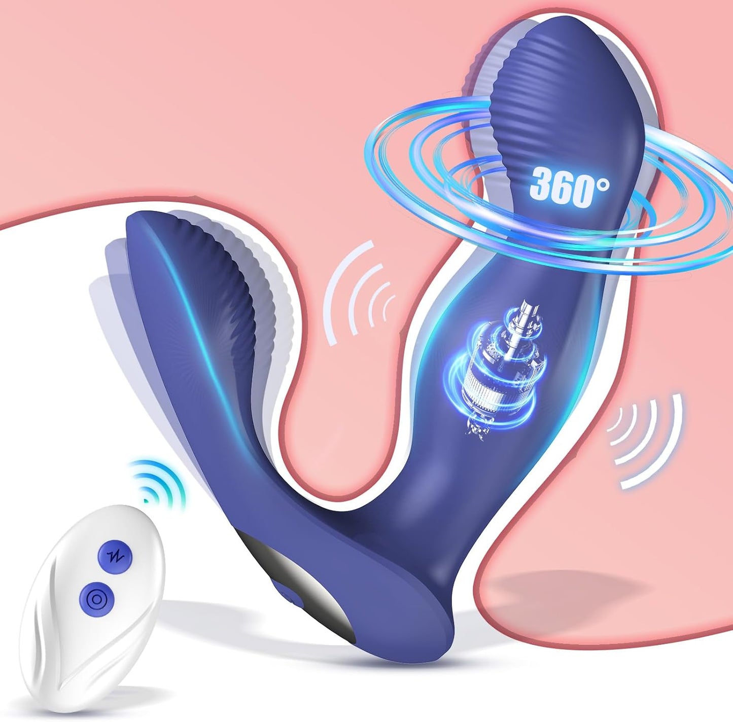 Vibrador de Próstata Rotatorio 360° RotoRush
