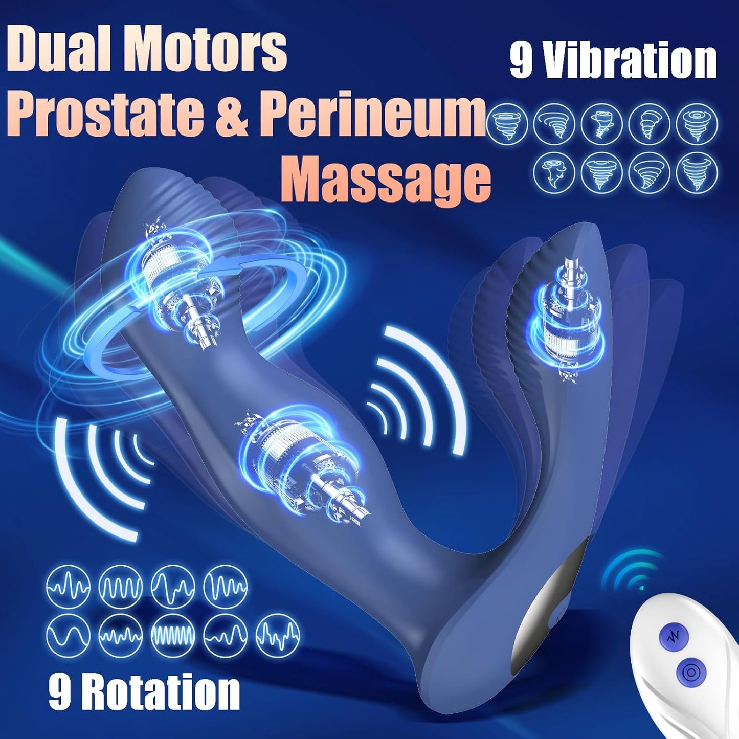 Vibrador de Próstata Rotatorio 360° RotoRush