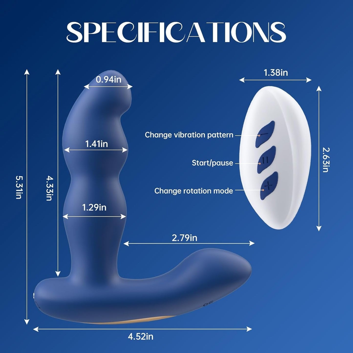 RotoTouch Masseur Rotatif 360° pour le Prostate et le Plaisir Anal