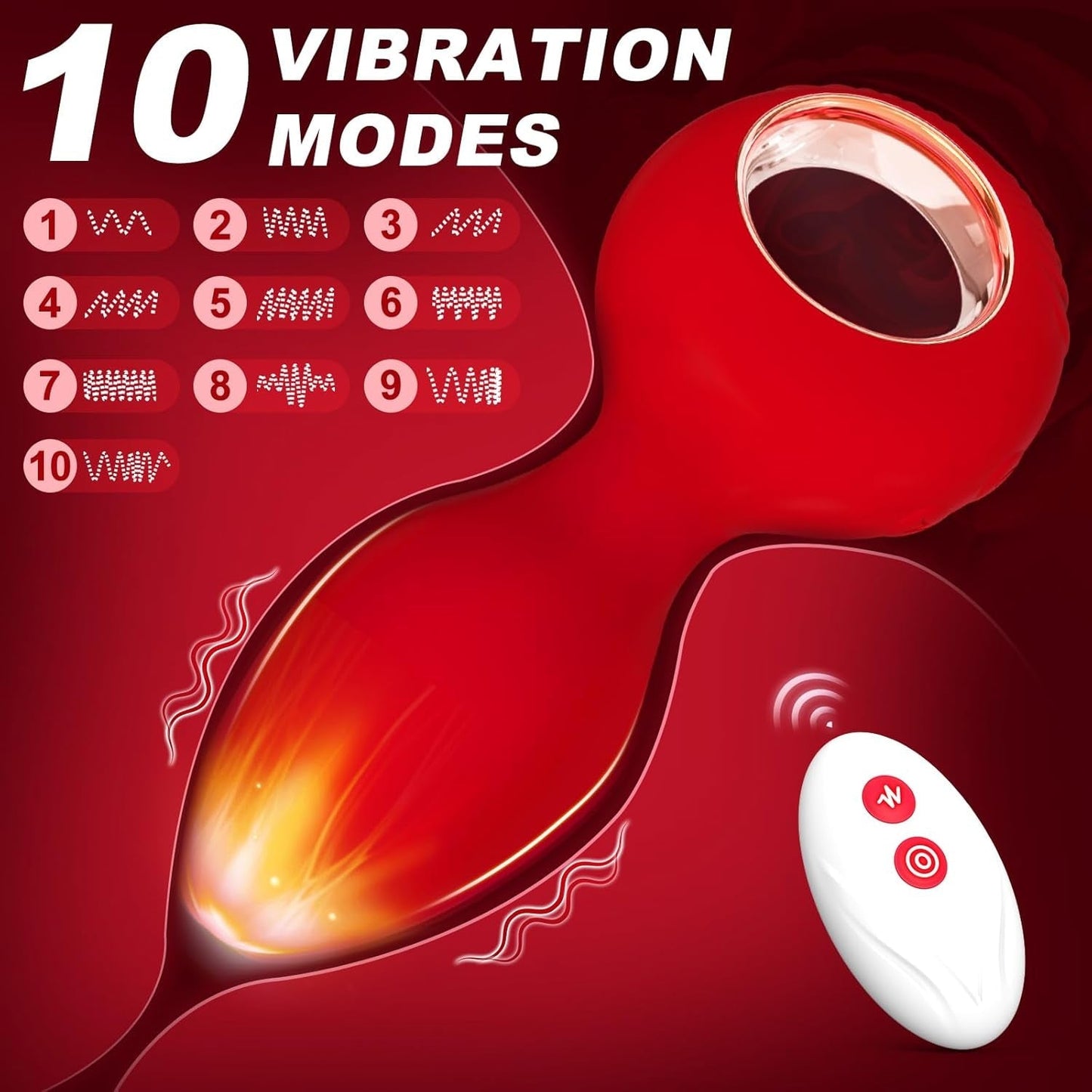 RougePulse Remote Vibrating Butt Plug & Prostate Massager