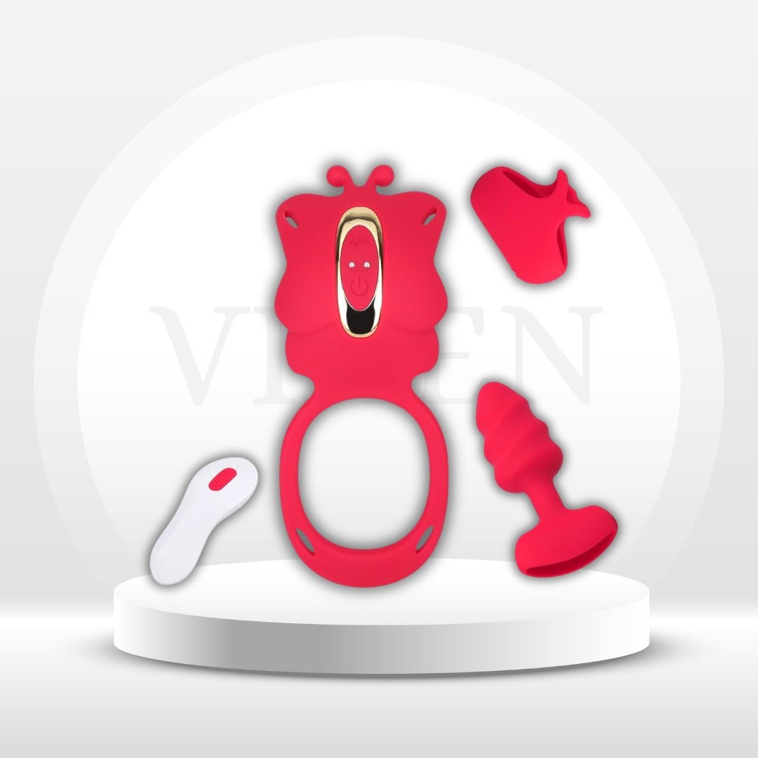 Kit vibrador para parejas 3 en 1 RougeRush