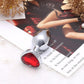 RubyHeart Small Metal Heart Jewel Butt Plug