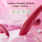Dildo vibrador de conejo penetrante RushMotion de 9.8 pulgadas