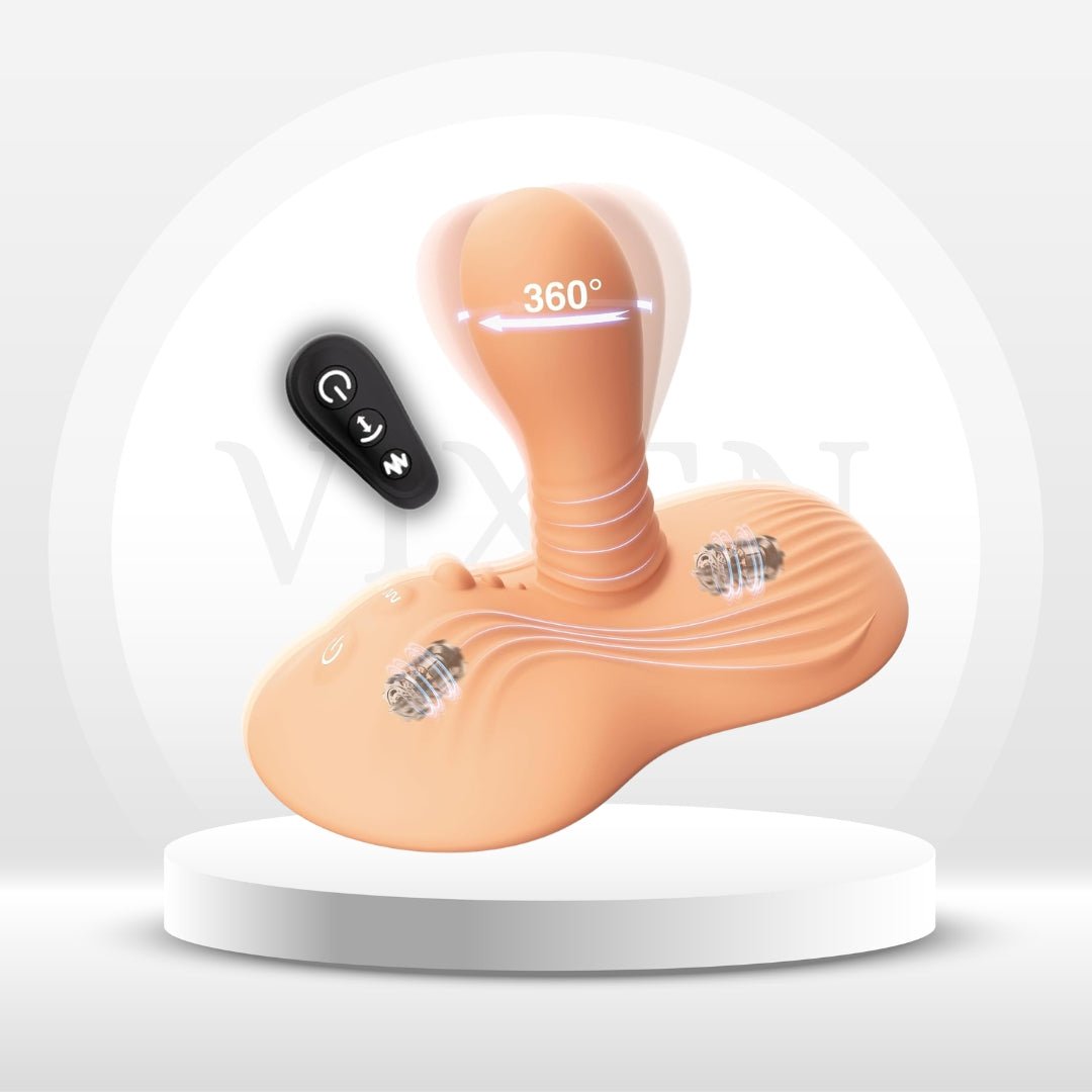 SaddleSpin Rotating Riding Prostate Massager 9 Spin + 9 Vibe