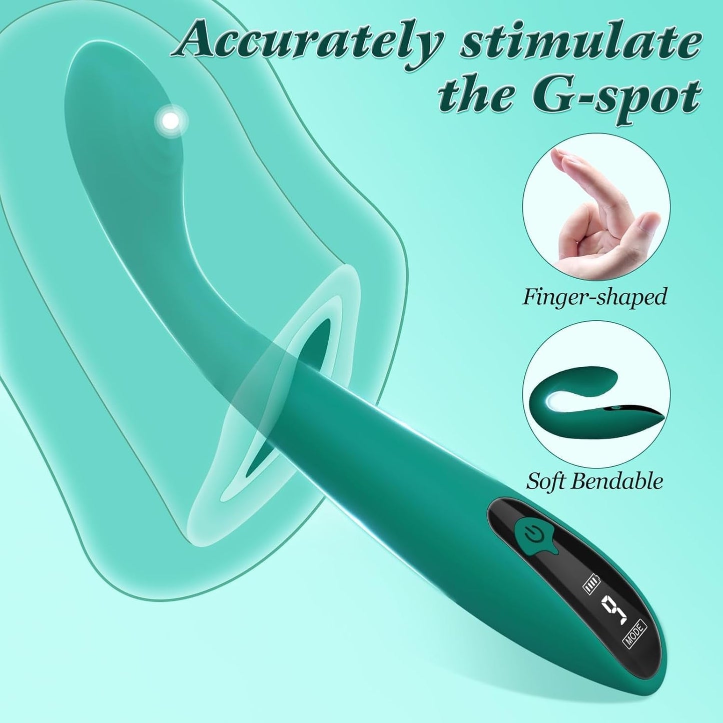 Vibreur Baguette Point G SageCurve avec Écran LCD