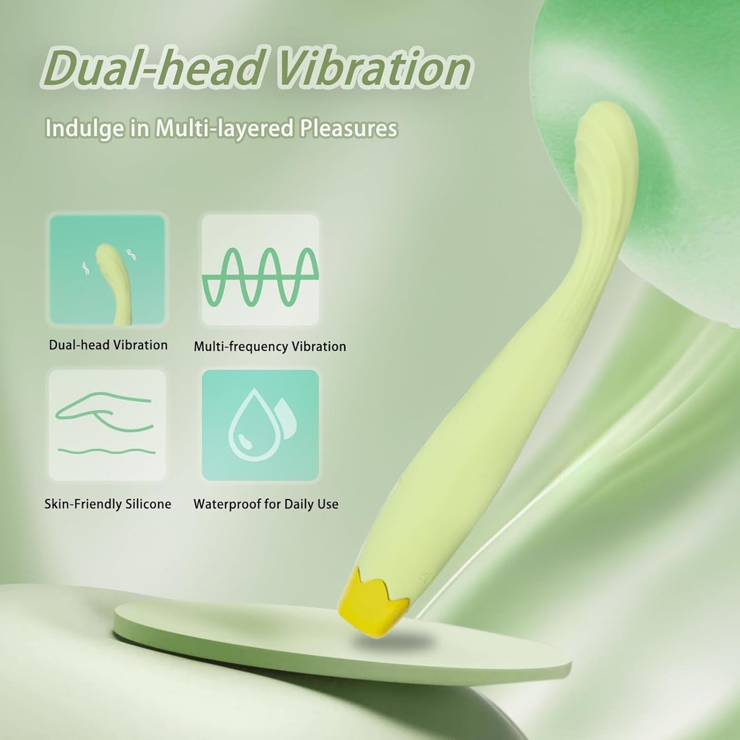 Vibrador ergonómico de varita estimulante del punto G SageSpiral