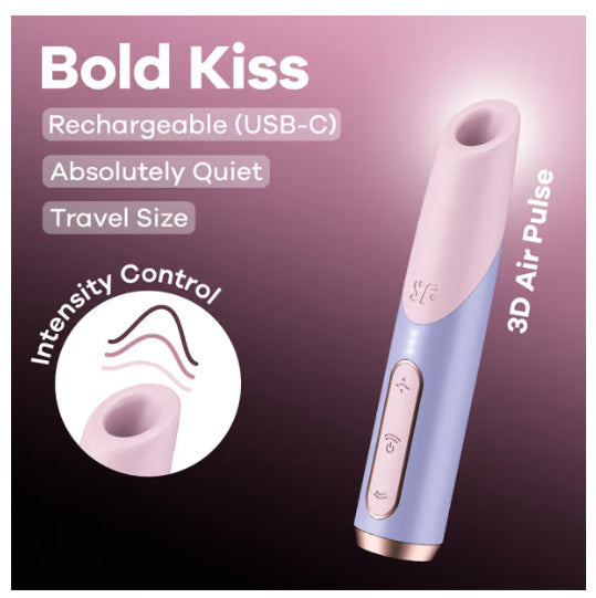 Vibrateur Clitoridien à Impulsions Satisfyer Bold Kiss Air Pulse