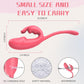 Vibrador de conejo de doble uso ScarletDuo, 20 modos de vibración