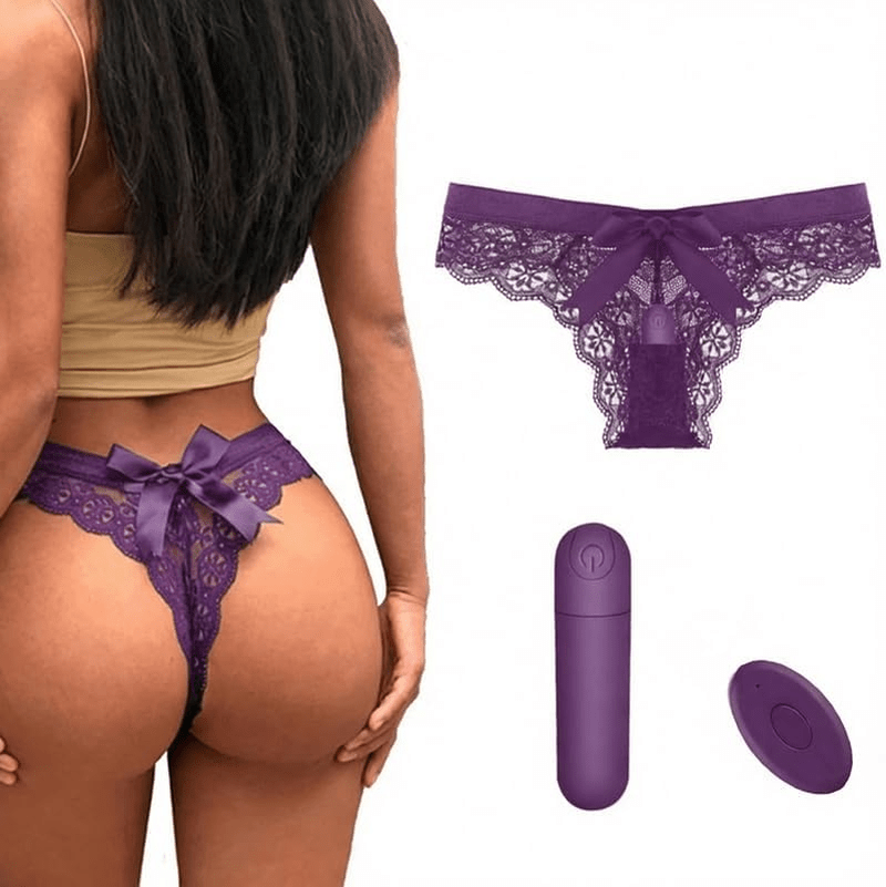 SecretLace Remote-Control Bullet Vibrator Panties