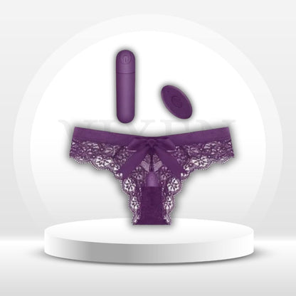 SecretLace Remote-Control Bullet Vibrator Panties