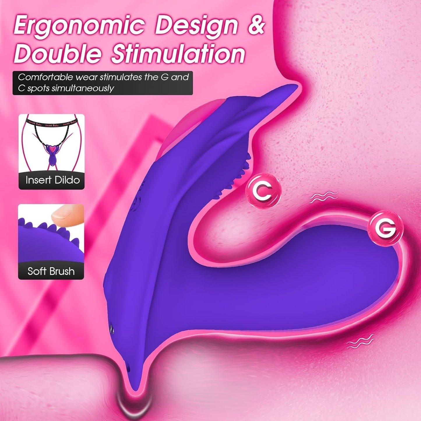 SecretWing App-Control Panty Dildo Vibrator