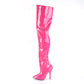 5" Heel Hot Pink Classic Plain Thigh Boots*