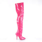 5" Heel Hot Pink Classic Plain Thigh Boots*
