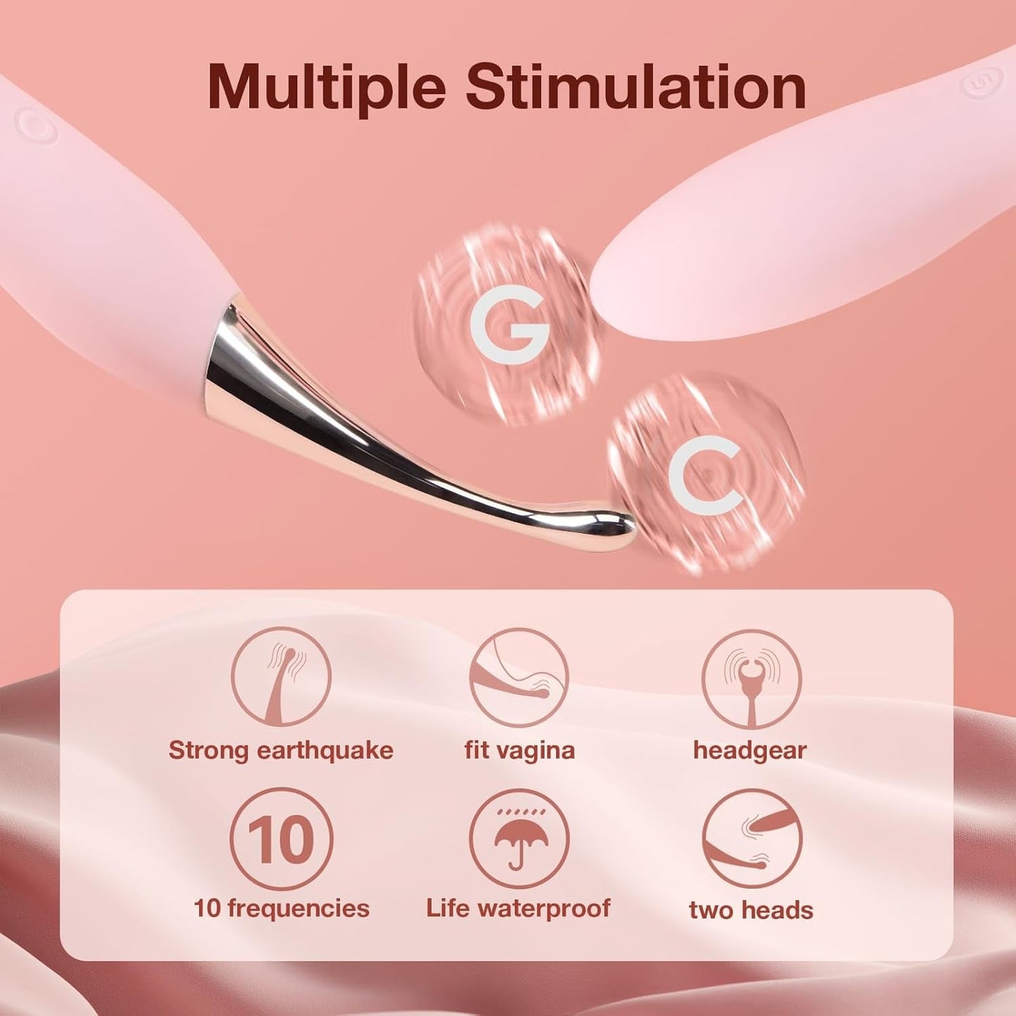 Vibromasseur Clitoridien et Point G de Précision 4-en-1 SensaMuse