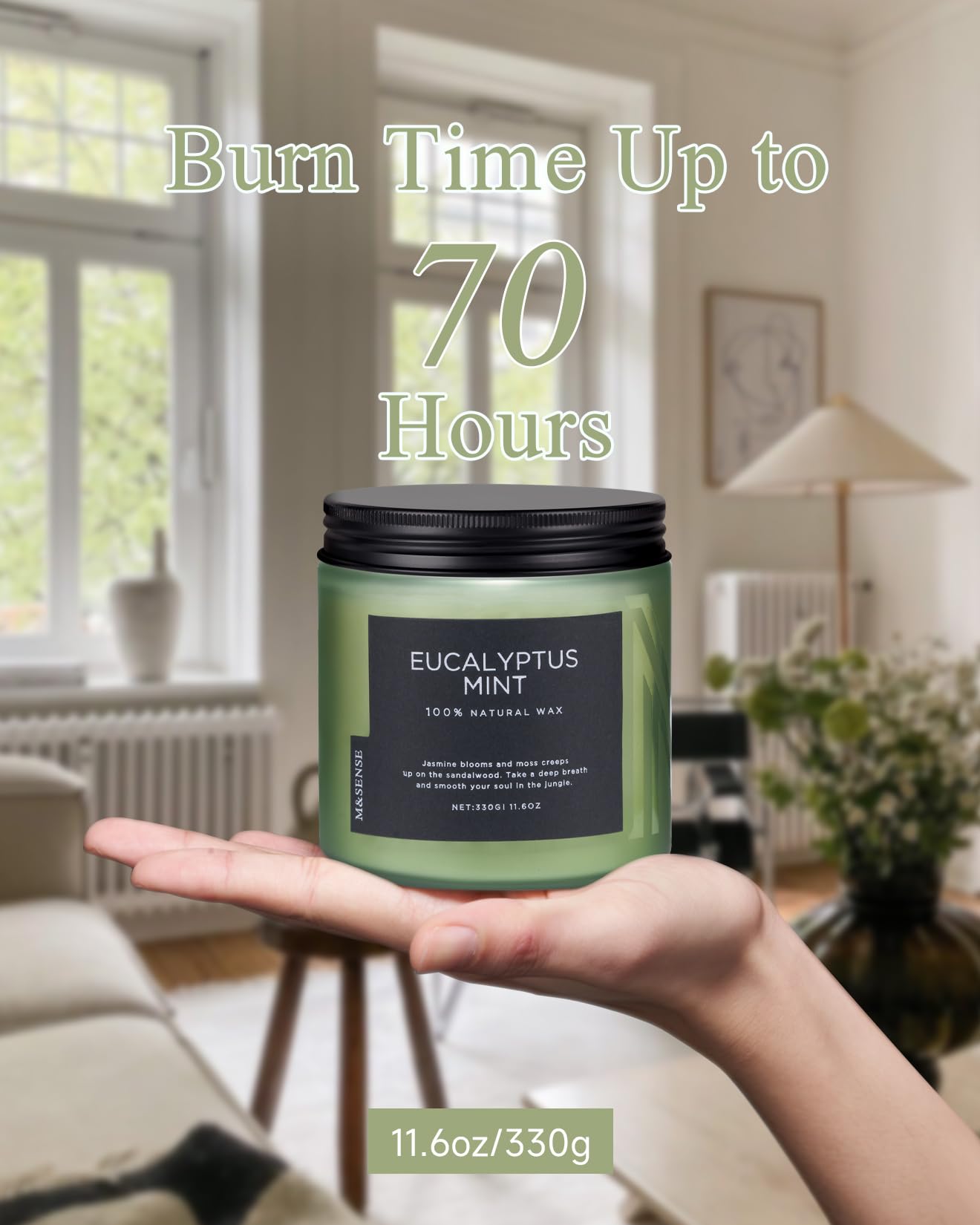 Vela de masaje Sensual Eucalipto Menta