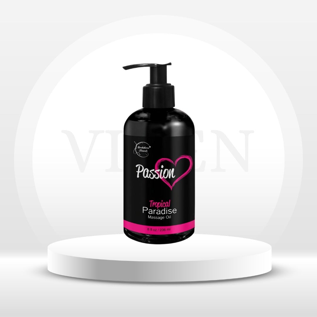 Aceite de Masaje Sensual – Aroma Paraíso Tropical
