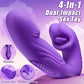SensuBloom Vibrador 4 en 1 – Golpea, Succiona, Lame, Vibra