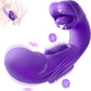SensuBloom Vibrador 4 en 1 – Golpea, Succiona, Lame, Vibra