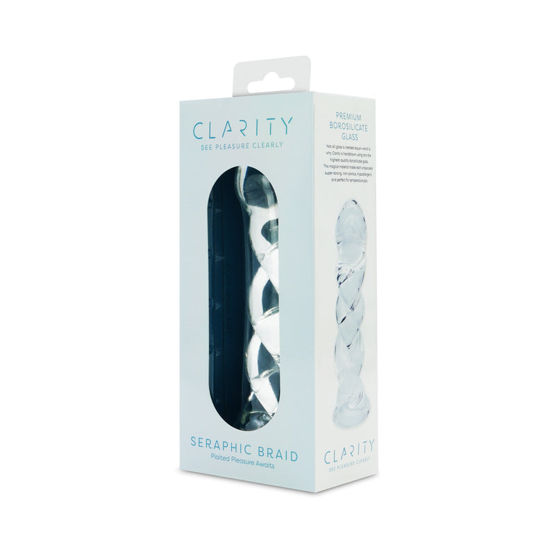 Dildo de cristal trenzado serafín Clarity