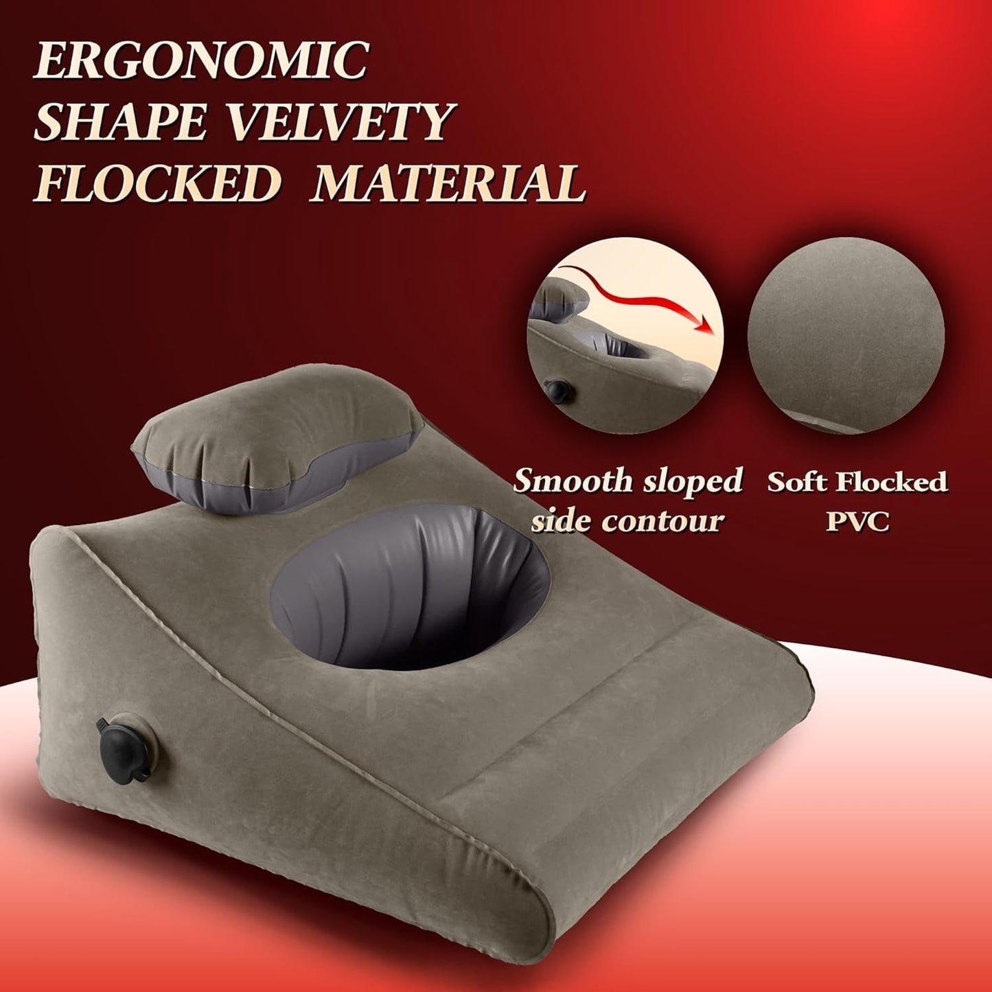 Almohada de cuña inflable ElevateX para posiciones sexuales