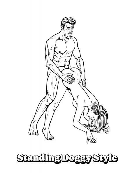 Libro para Colorear de las Posiciones Sexuales Más Sensuales de Wood Rocket