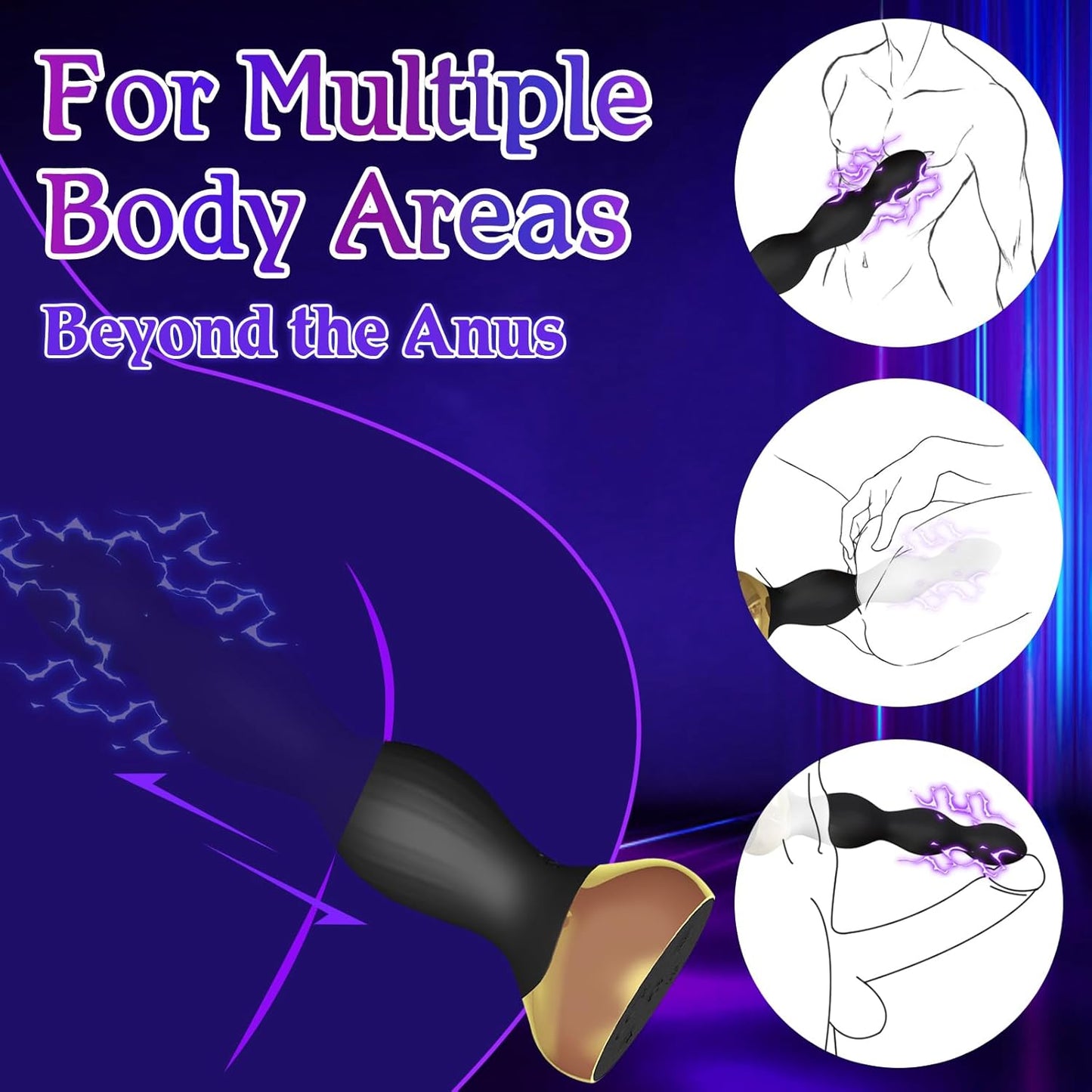 Vibromasseur perlé ShockSpire – Contrôle Électro & Vibrations