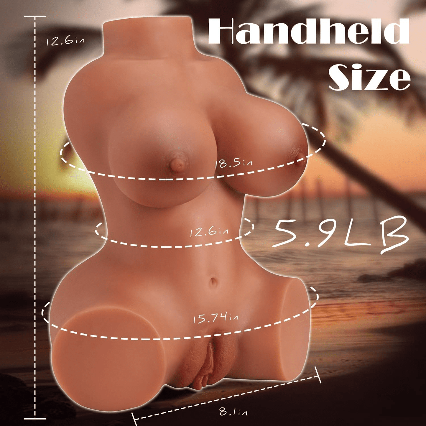 SiennaCurve Realistic Sex Doll Torso Masturbator 3-in-1