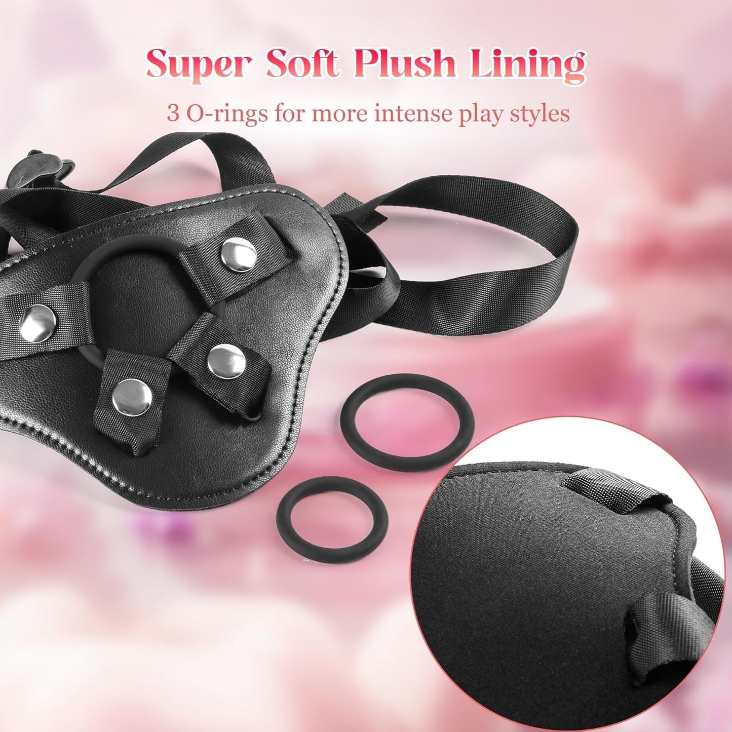 SilkSeeker 7" Curved Silicone Strap-On Dildo & Harness