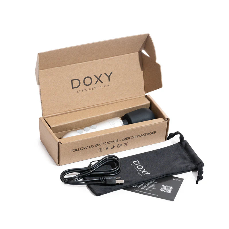 Masajeador de varita compacto Doxy Go | Potencia profunda y vibrante para viajar