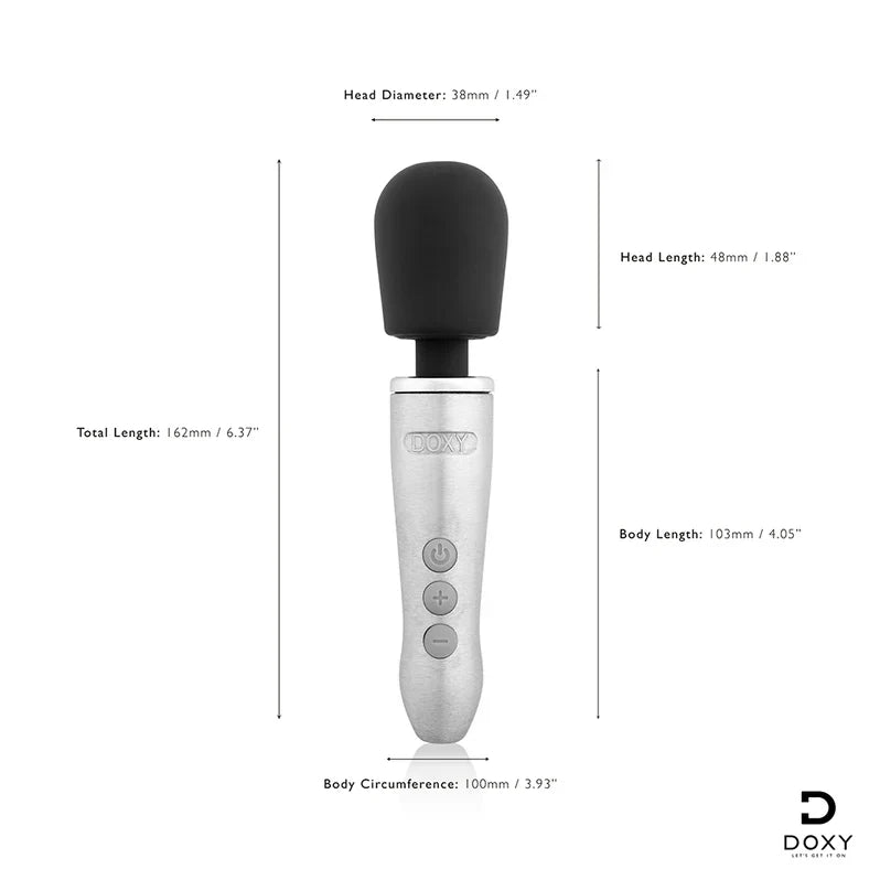 Masajeador de varita compacto Doxy Go | Potencia profunda y vibrante para viajar