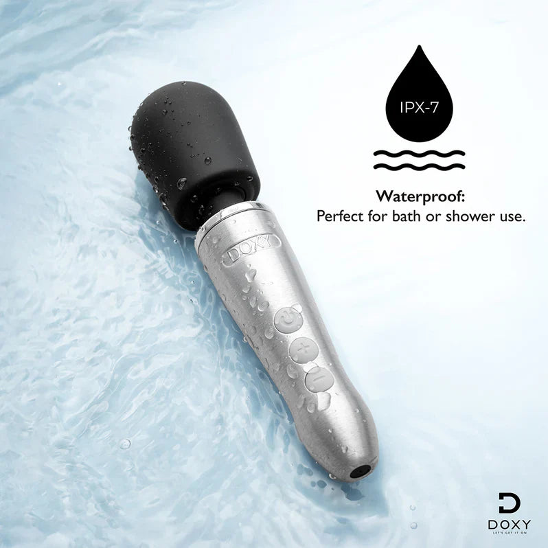 Masajeador de varita compacto Doxy Go | Potencia profunda y vibrante para viajar