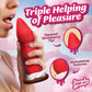 Simply Sweet Strawberry Sweet Cream Silicone Dildo