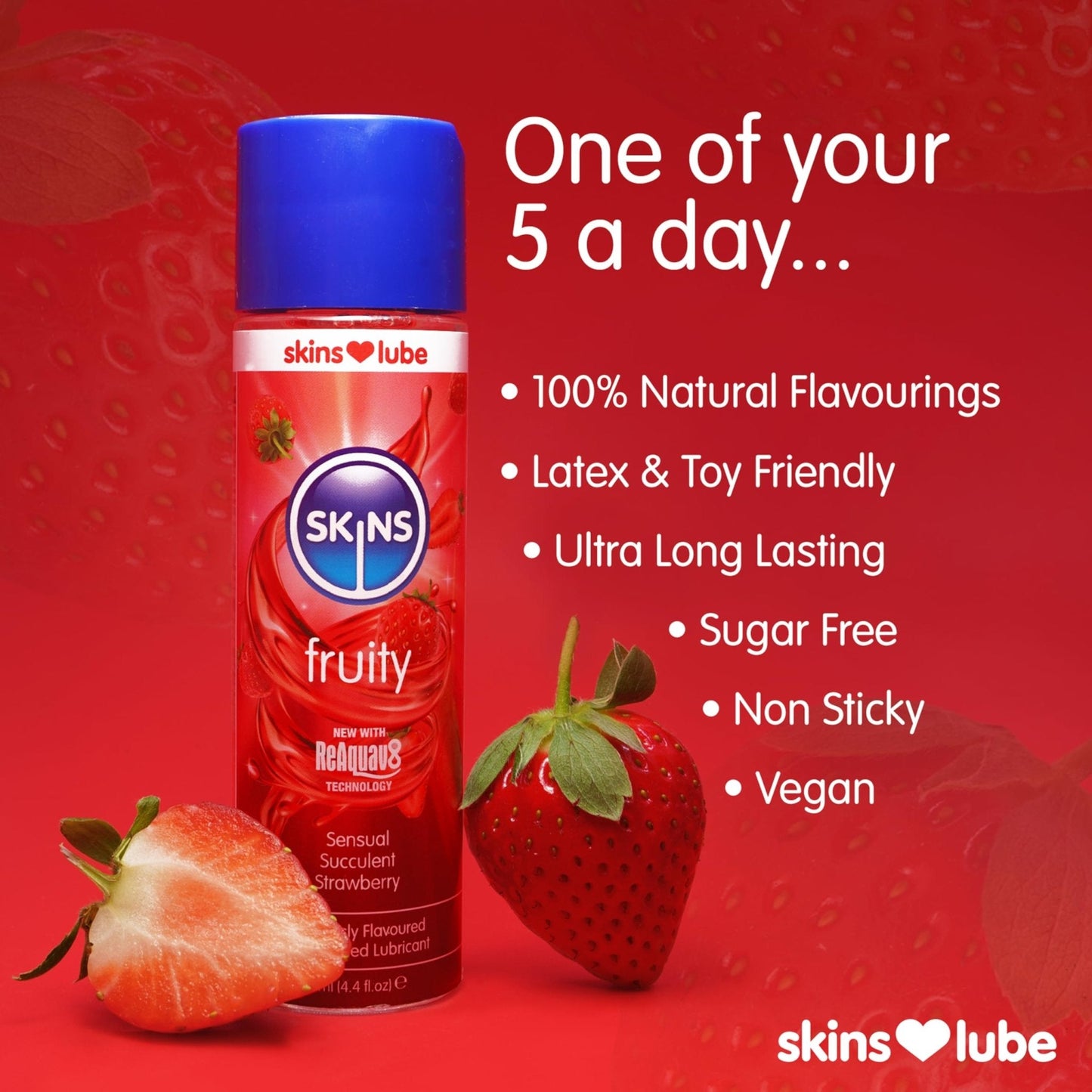 Strawberry Flavored Edible Lube Gel