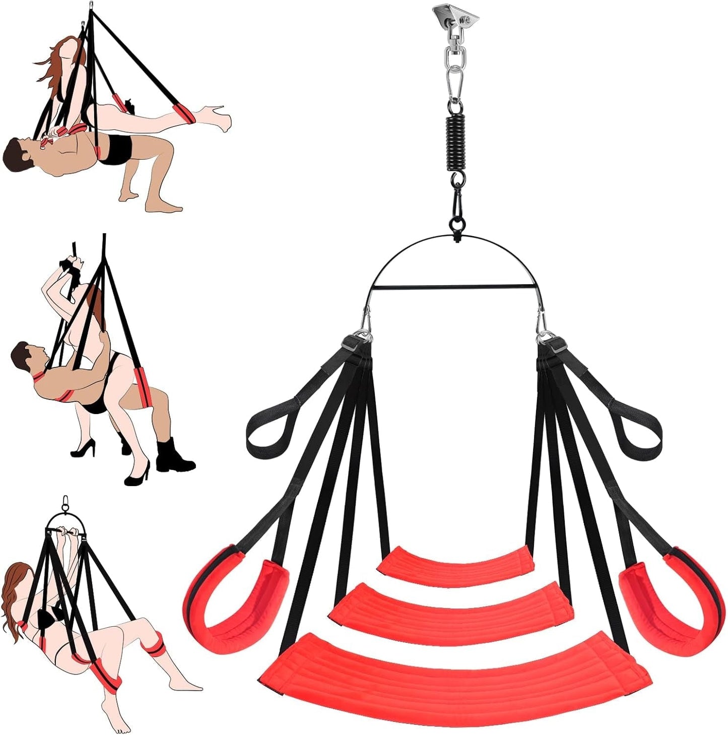 SkyBound 360° Rotating Sex Swing Padded Sling