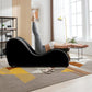 Elegante Chaiselongue de Terciopelo Curvo e Íntimo - Negro
