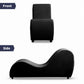 Elegante Chaiselongue de Terciopelo Curvo e Íntimo - Negro