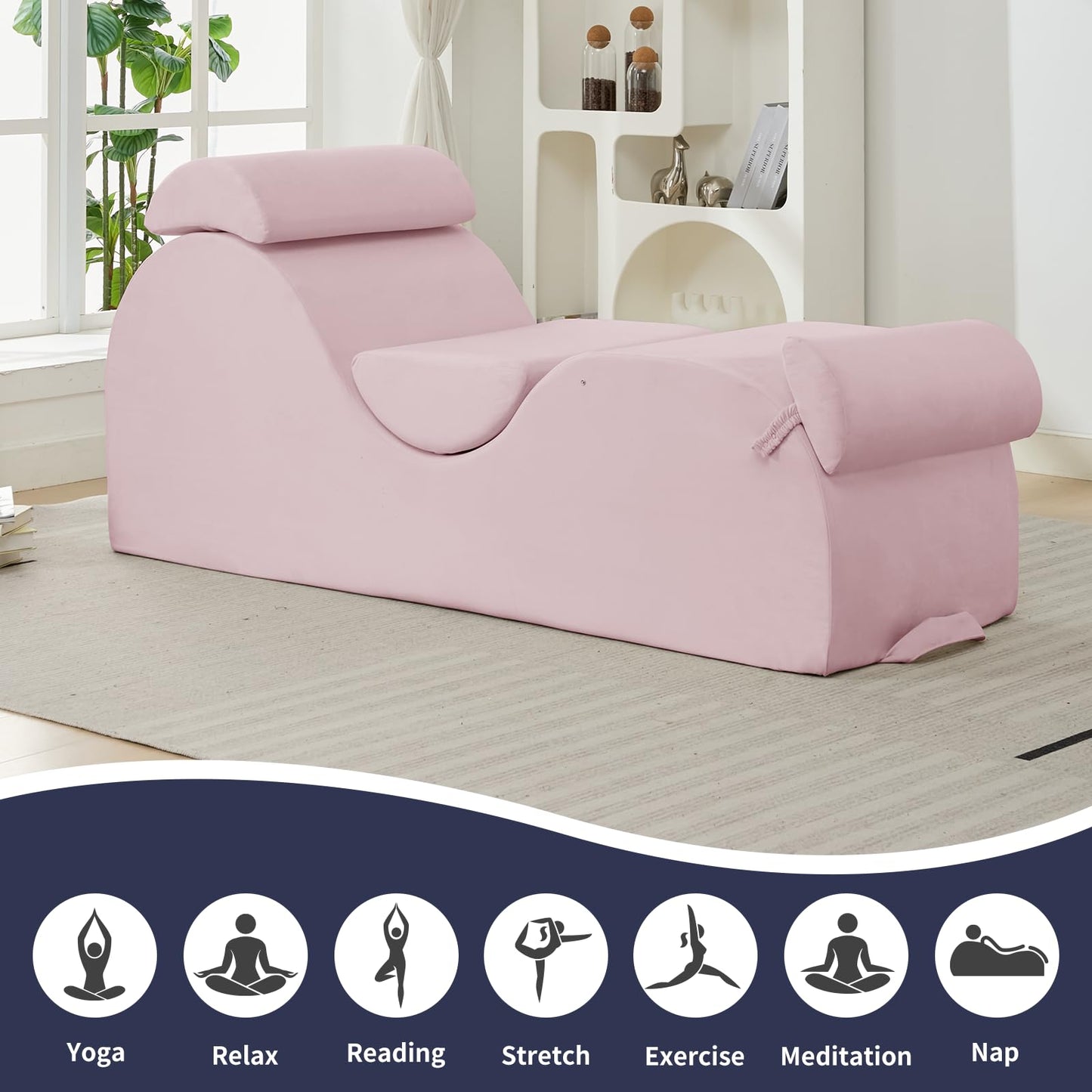Sillón Elegante Rosa para Sexo Íntimo