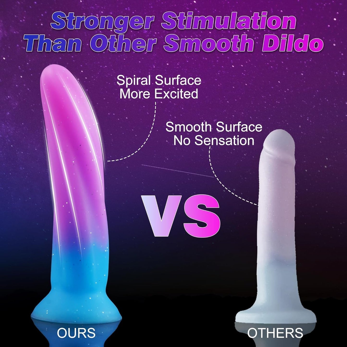 SlimGlide 6" Slim Silicone Beginner Dildo Suction Cup
