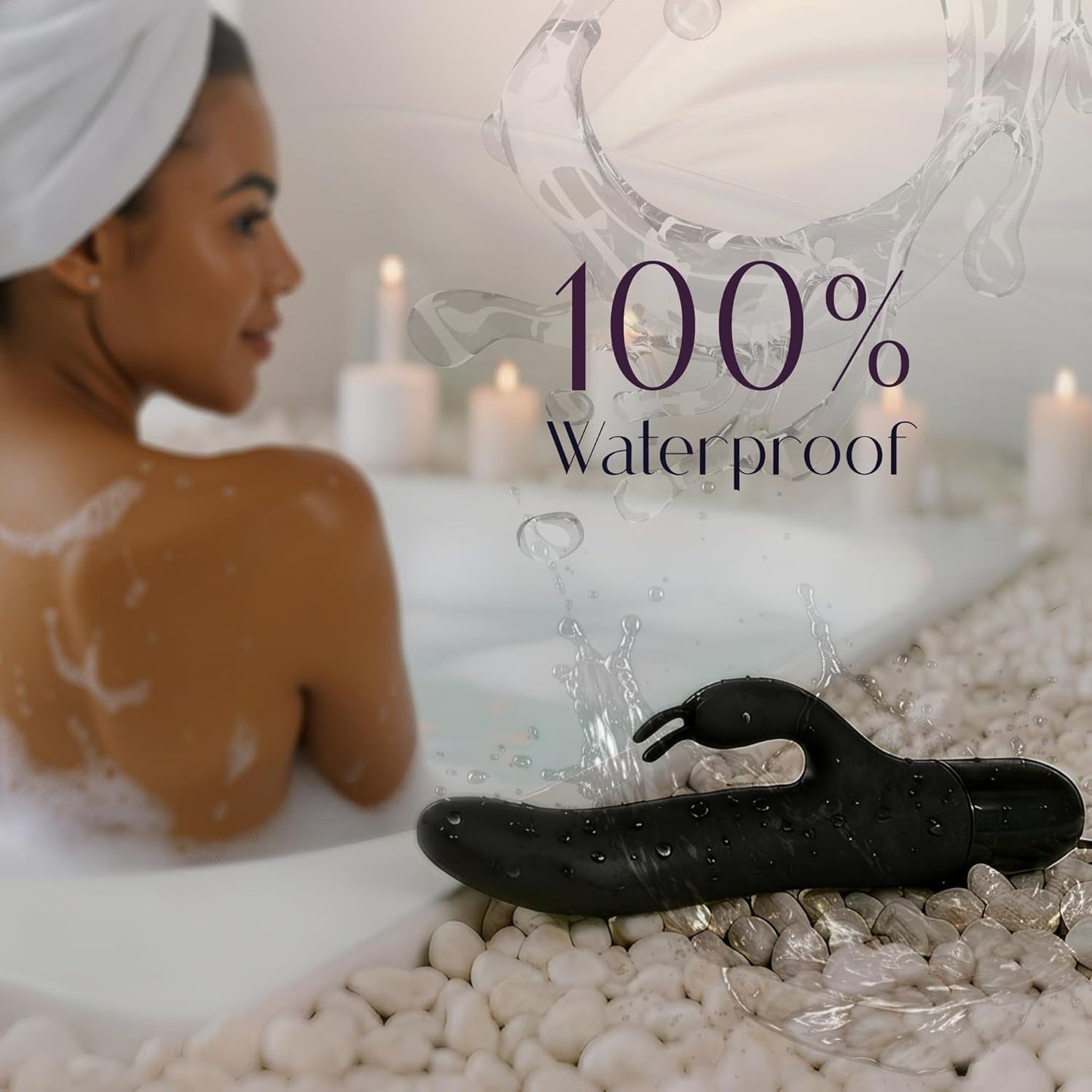 Vibrador de conejo SlimMuse de doble motor con 12 modos