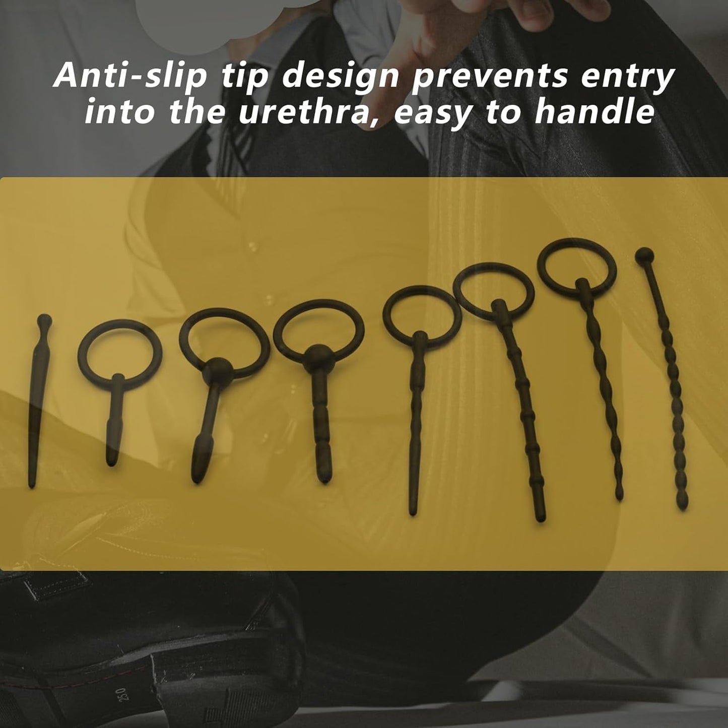 SoftEight 8-Piece Silicone Urethral Sound & Plug Set