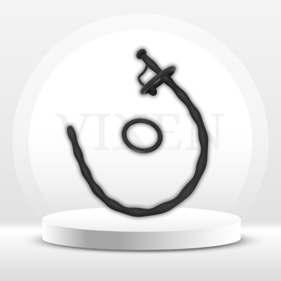 SoftReach Hollow Silicone Urethral Sound with 2 Rings